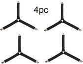 Lakenspanners - Set van 4 - Hoeslaken spanners - Stevige band - Sterke clips - Dekbed - Strijkplank spanner