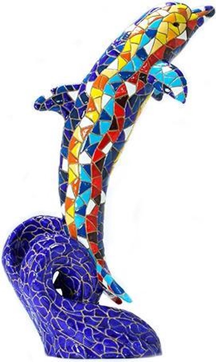 Dolfijn (18 cm) - Barcino mozaiek Gaudi style