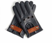 Roadr Driving Gloves - Night Driver - Leren handschoenen  Zwart - Maat L