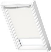 VELUX Store à enrouleur occultant d'origine (DKL) pour fenêtres de toit VELUX, cadre blanc, S06, 606, 4, blanc