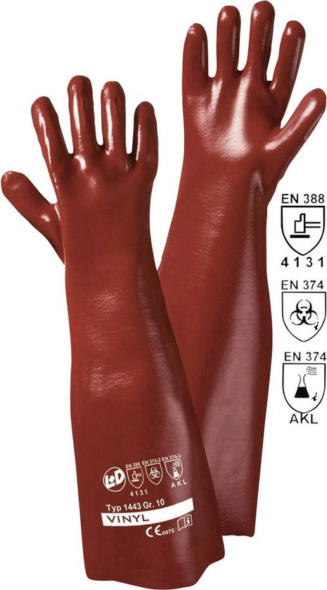 Gants de protection Leipold Doehle 1443 Vinyle EN 388 + EN 374