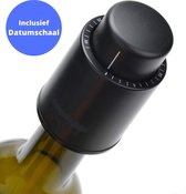 Vestifex® Wijn Vacuumpomp met Datumschaal - Wijnstopper - Wijn Vacuüm pomp - Flessen Stop - Champagne Stopper - Inclusief NL Handleiding