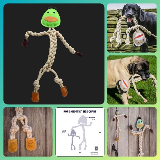 Leuke Hondenkauwspeeltjes Katoenen Hondenspeelgoed Hondenspeelgoed Touw Bijtvast Giraffe Ontwerp Tandenreinigingscadeaus voor Huisdieren