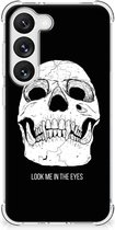 Beschermhoes Geschikt voor Samsung Galaxy S23 Telefoon Hoesje met doorzichtige rand Skull Eyes