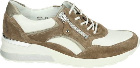 Waldlaufer 939011 H Clara - Lage sneakersDames sneakers - Kleur: Wit/beige - Maat: 40.5