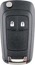 XEOD Autosleutelbehuizing - sleutelbehuizing auto - sleutel - Autosleutel / Geschikt voor: Opel Chevrolet 2 knops klapsleutel