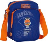 Schoudertas Valencia Basket Blauw Oranje (16 x 22 x 6 cm)