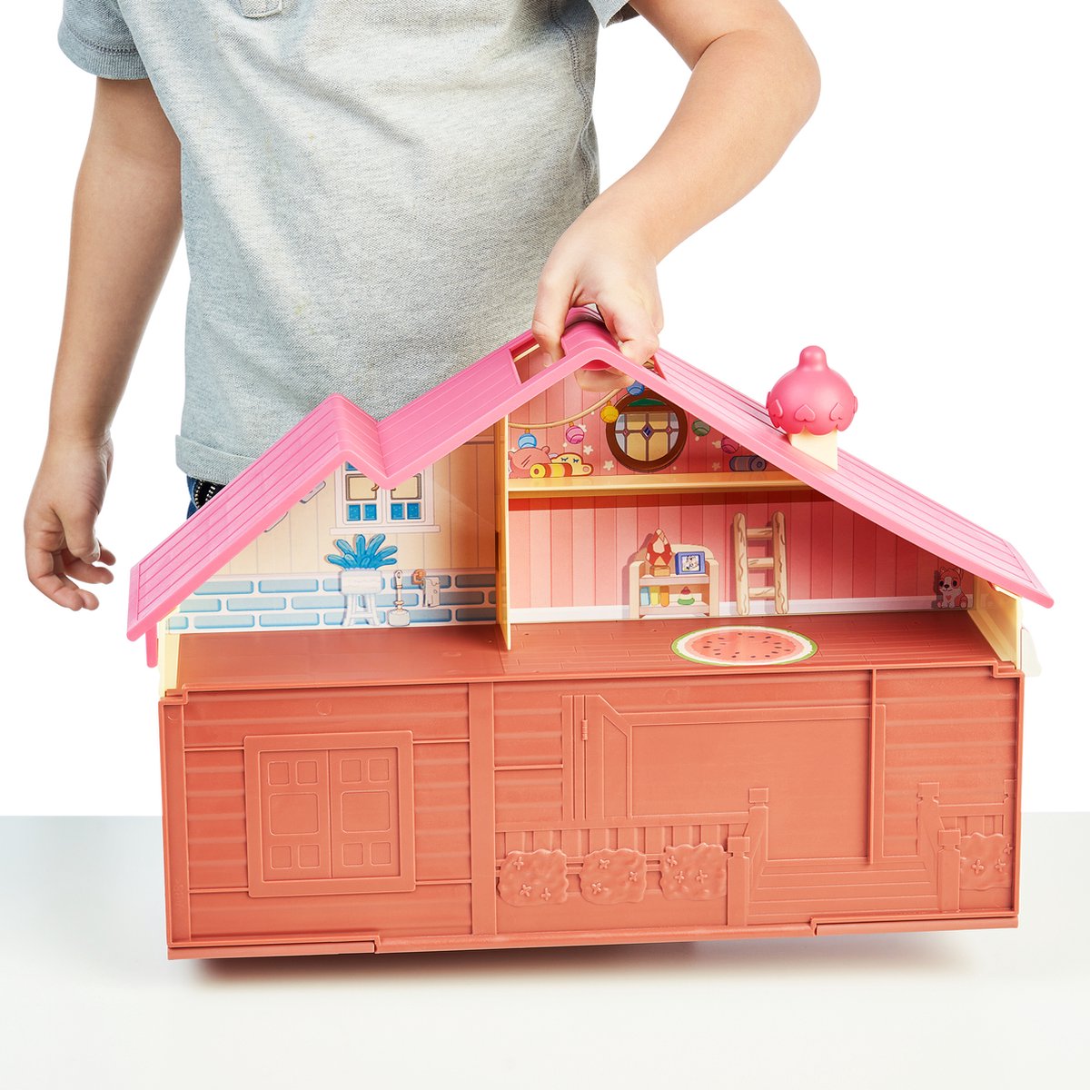 BLUEY - Speelhuis met 4 kamers en accessoires - Speelset — afbeelding 4