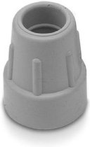 Dop wandelstok / Elleboogkruk 19 mm Grijs ( 2 stuks )