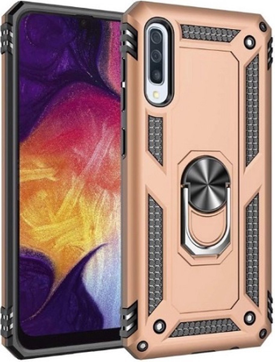 Samsung A50 Hybrid Armor Anti Shock Hoesje Goud
