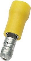 Ronde kabelschoen (m) - 5,0mm / geel (100 stuks)