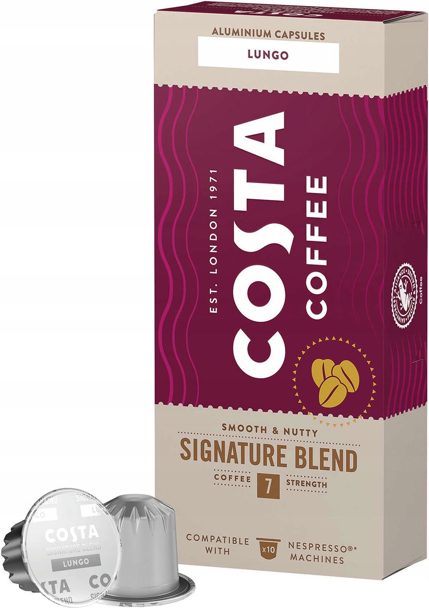 Costa Coffee Signature Blend-capsules, compatibel met Nespresso LUNGO / 20 capsules