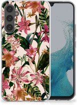 Telefoon Hoesje Geschikt voor Samsung Galaxy A34 Leuk TPU Back Case Bloemen