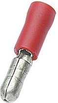 Ronde kabelschoen (m) - 4,0mm / rood (100 stuks)
