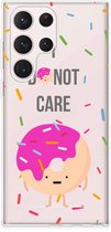 Smartphone hoesje Geschikt voor Samsung Galaxy S23 Ultra Silicone Case Donut