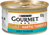 Gourmet Gold Hartig Torentje - kattenvoer natvoer - Tonijn - 24 x 85 gr