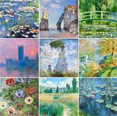 UNIEK & STIJL - blanco wens kaarten met envelop - wenskaarten set - Claude Monet - oa waterlelies - zonder tekst - 9 kaarten - hoogwaardige kwaliteit - 14.8 x14.8 cm oud Hollandse meesters - Zie al onze kaartensets : UNIEK & STIJL kaarten