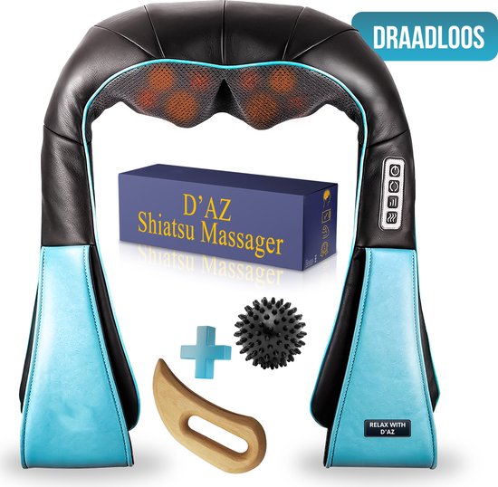 D'AZ - Massagekussen - Draadloos - Massagekussen Shiatsu - D'AZ - €49,95