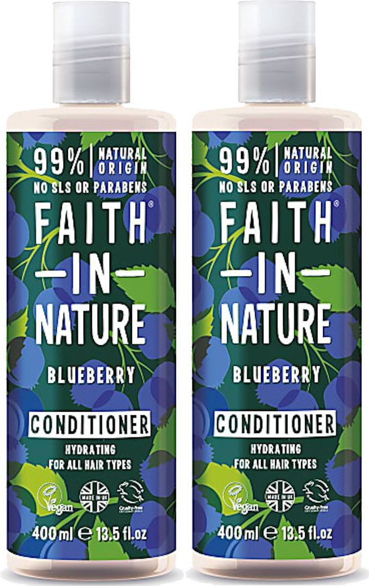 Faith in Nature - Conditioner Blueberry 400ml - 2 Pak