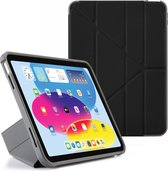 Pipetto Origami No2 Shield Case - convient pour iPad 10.2 2019/2020/2021 - avec étui pliant multifonctionnel - protection intégrale à 360 ˚ - certifié militaire - noir