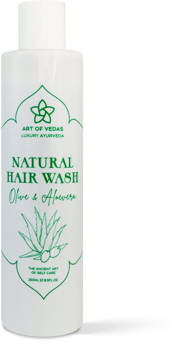 Art of Vedas - Natural Hair Wash - Olive & Aloevera - Ayurvedische - 100% Natural - Vegan - 250ML