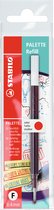 STABILO reservestift voor rollerball palet, rood