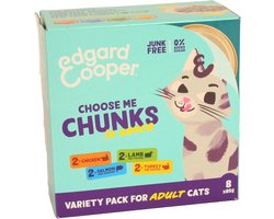 6x Edgard & Cooper Kattenvoer Adult Multipack 8 x 85 gr