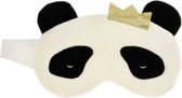 Kinder slaapmasker/oogmasker - panda - zwart/wit - voor thuis en onderweg