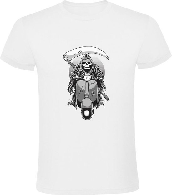 Gothic T Shirt Til Maend Skelet Og Gotisk Bog main image 0