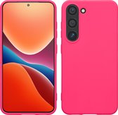 kwmobile telefoonhoesje geschikt voor Samsung Galaxy S23 - Hoesje voor smartphone - Back cover in neon roze