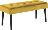 Banc Sohome Hall 'Alim' Velours, couleur Yellow