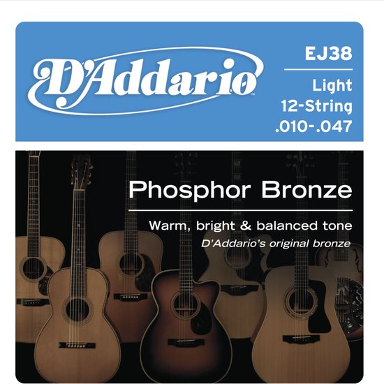 D'Addario EJ15-3D snaren voor akoestische western gitaar (3 sets D'Addario EJ15-3D snaren voor akoestische western gitaar (3 sets