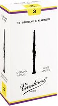 Vandoren wit Master Traditional 2.5 doos met 10 rieten - Riet voor Bb klarinet (Duits)