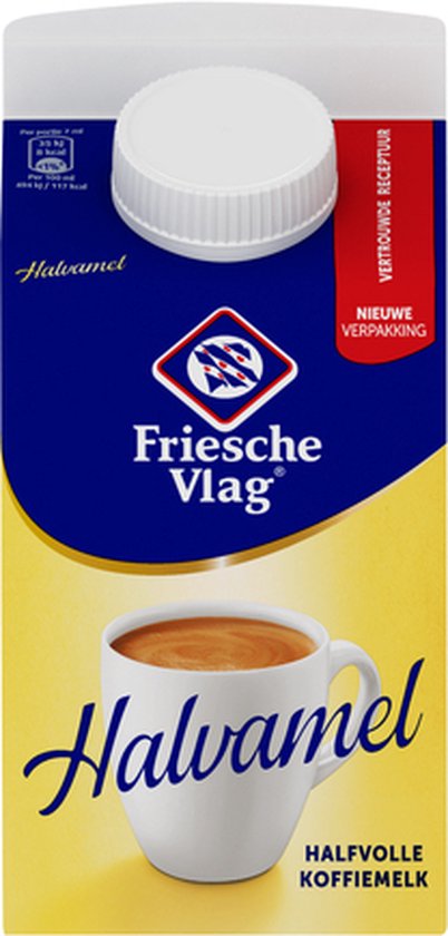 Friesche Vlag Koffiemelk Halvamel - 18 x 455 ML