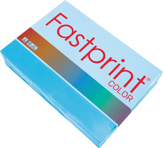 Papier couleur Fastprint A4 80gr FP Bleu azur