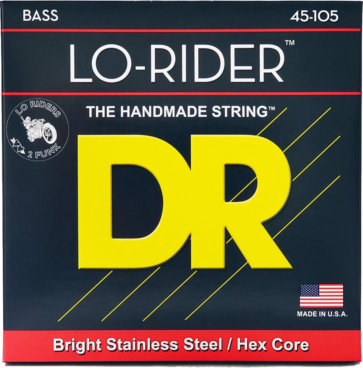 DR 4er bas 45-105 Lo Rider Stainless Steel MH-45 - Snarenset voor 4-string basgitaar