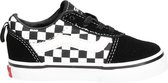 Baskets Vans Td Ward Slip-On Checkered pour garçons - Noir / True White - Taille 20