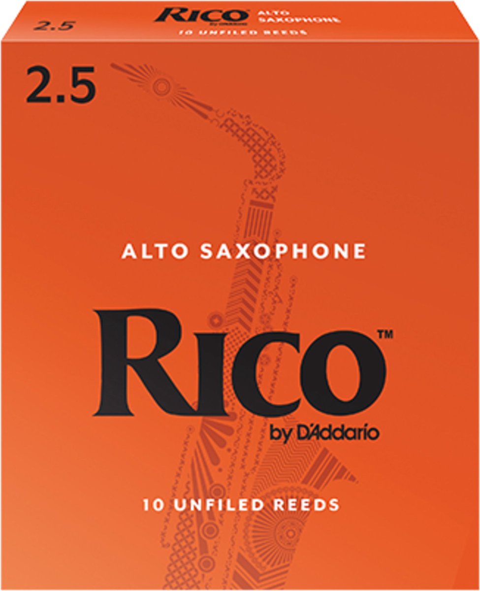 D'Addario RJA1025 Rico riet 2.5 voor alt saxofoon 10 stuks
