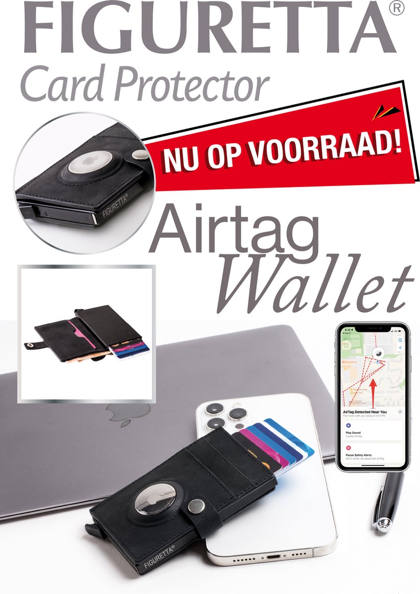 MATADOR Leder Geldbörse Herren AirTag Fach Slim Wallet TüV RFID Geschenk-Box eBa