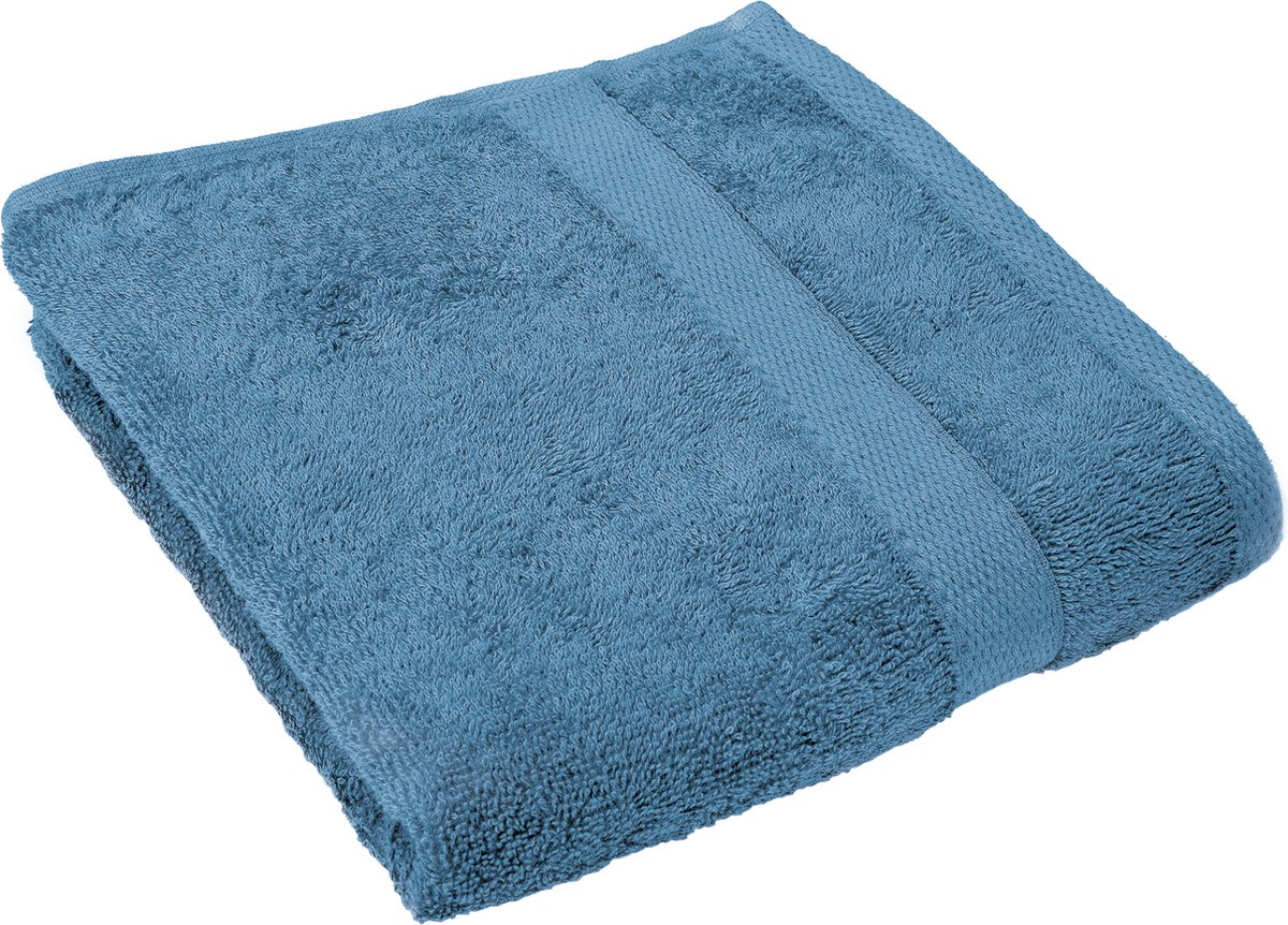 Badlaken - 100x150 cm - Blauw - 450gr/m² - Extra zacht