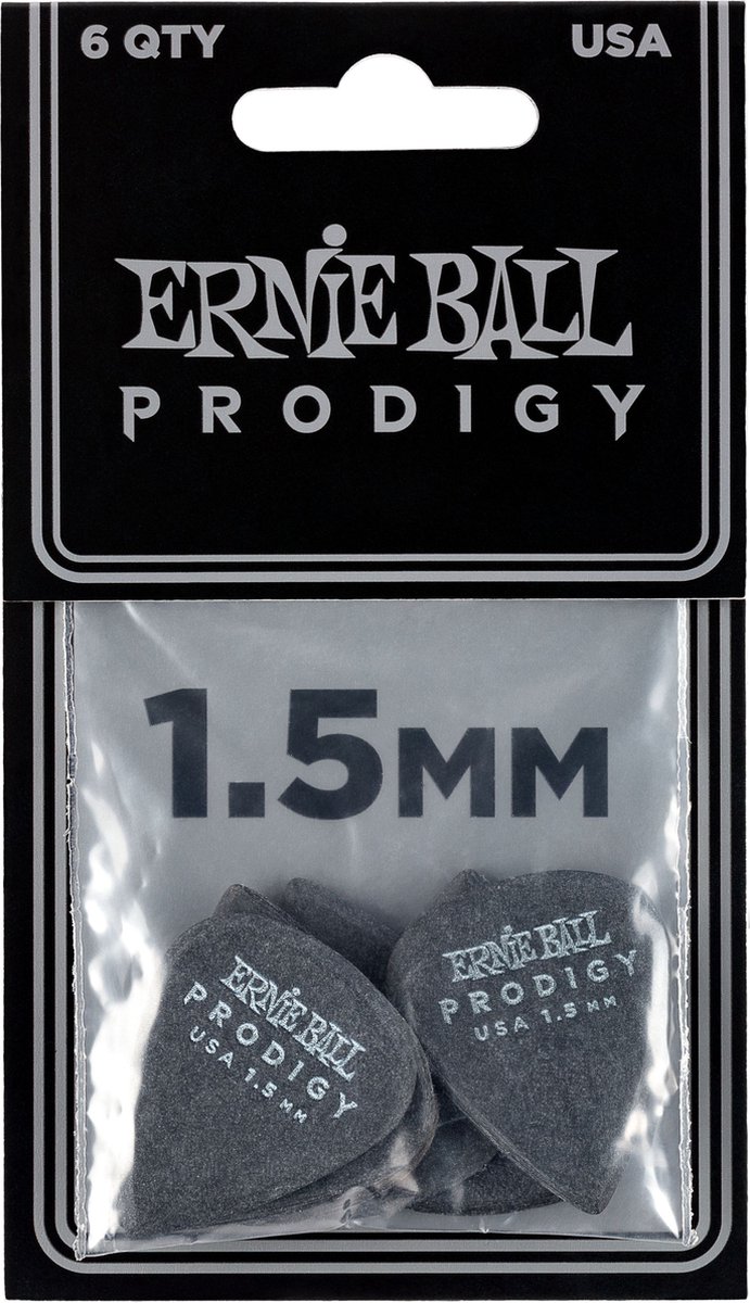 Ernie Ball Prodigy STD Plectrum 1,50 mm - Helder geluid