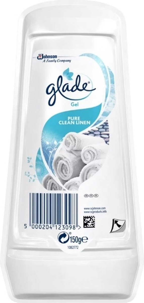 Luchtverfrisser Glade Continu Pure Clean Linen 150gr - 8 stuks
