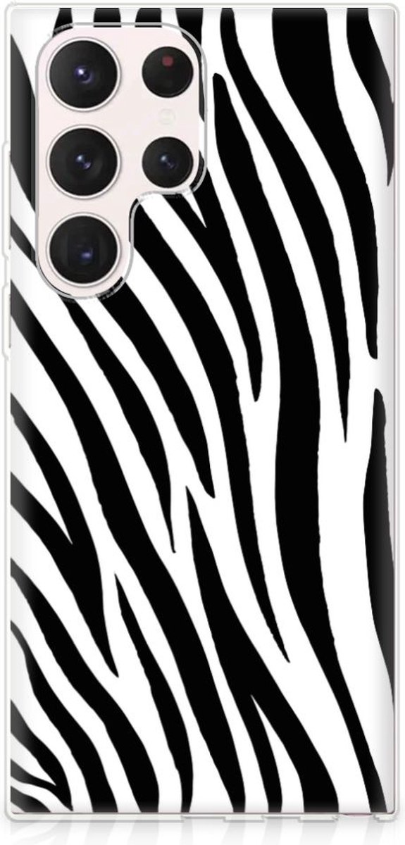 Samsung Galaxy S23 Ultra TPU Hoesje Zebra