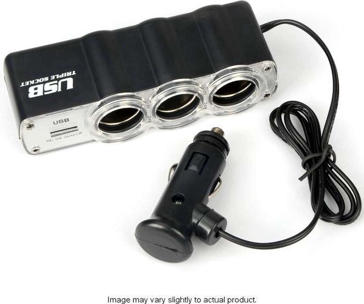 Triple prise USB - Répartiteur allume-cigare - Chargeur de voiture