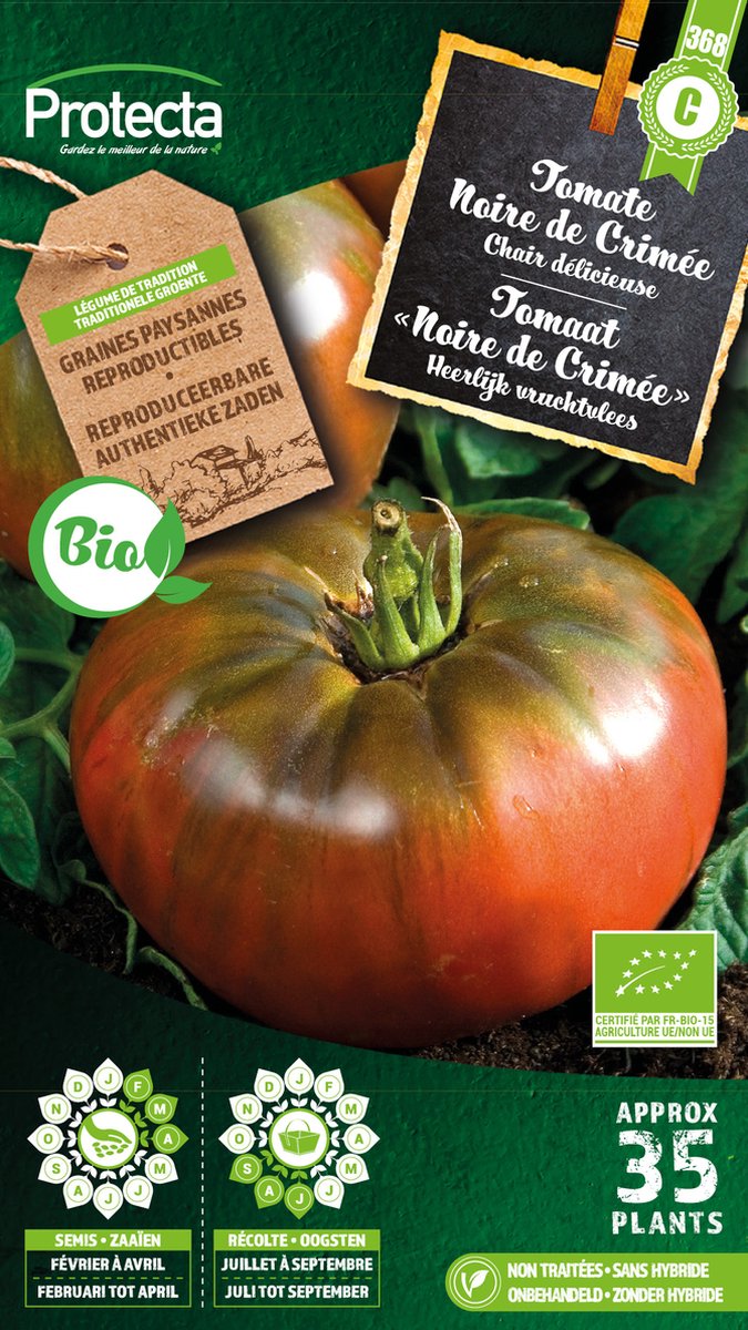 Protecta Groente zaden: Tomaat Noire de Crimée Biologisch