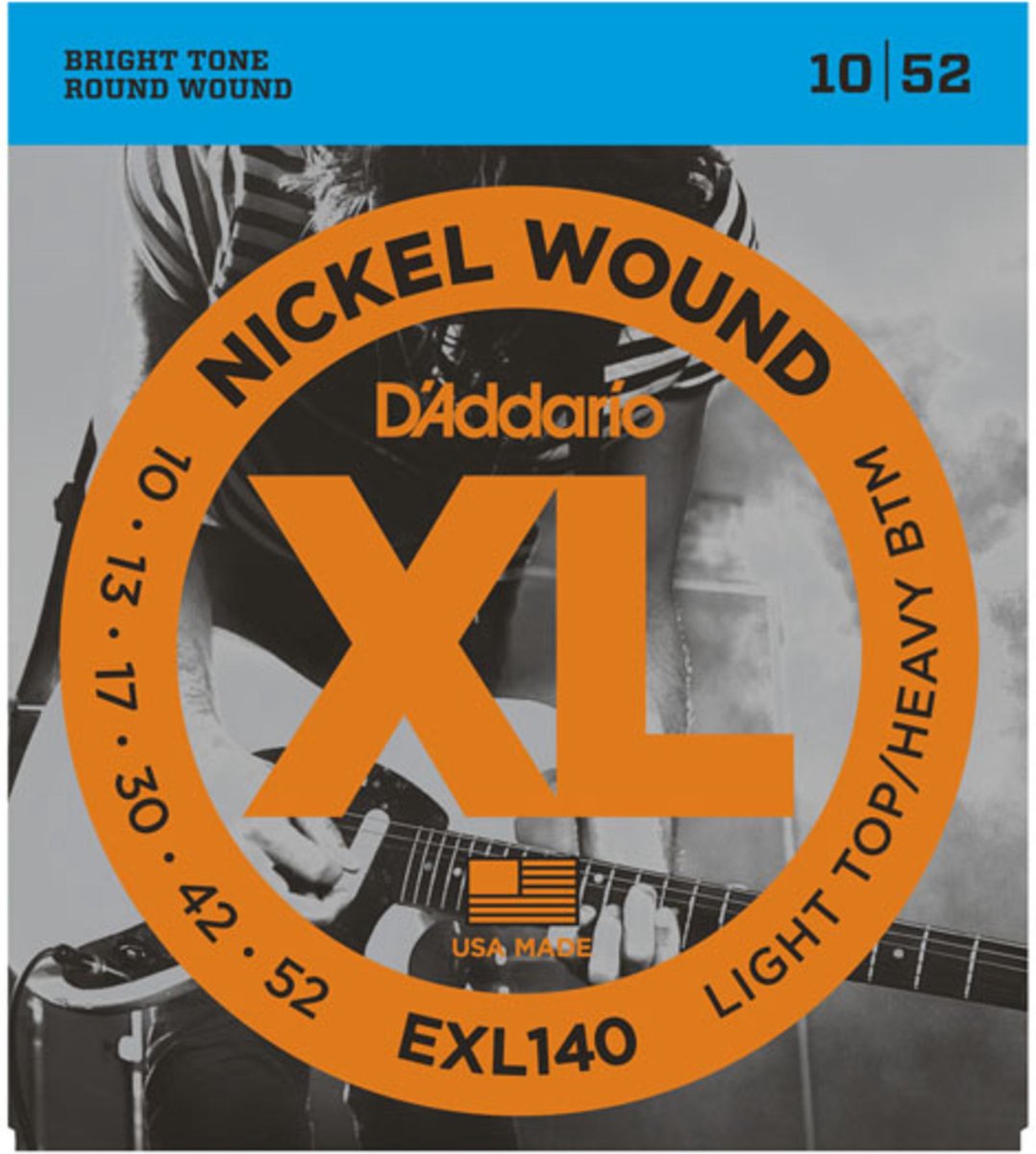 D'Addario E-Git.snaren EXL140-3D 10-52 nikkel omwonden 3er Set - Elektrische gitaarsnaren
