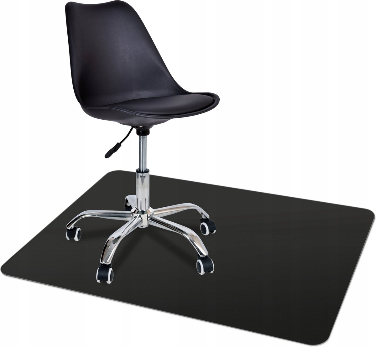 Tapis De Protection Pour Chaise De Bureau - PVC Transparent 1.0mm - 150x150 Cm - Antidérapant, Anti-rayures - Pour Sols Et Moquettes