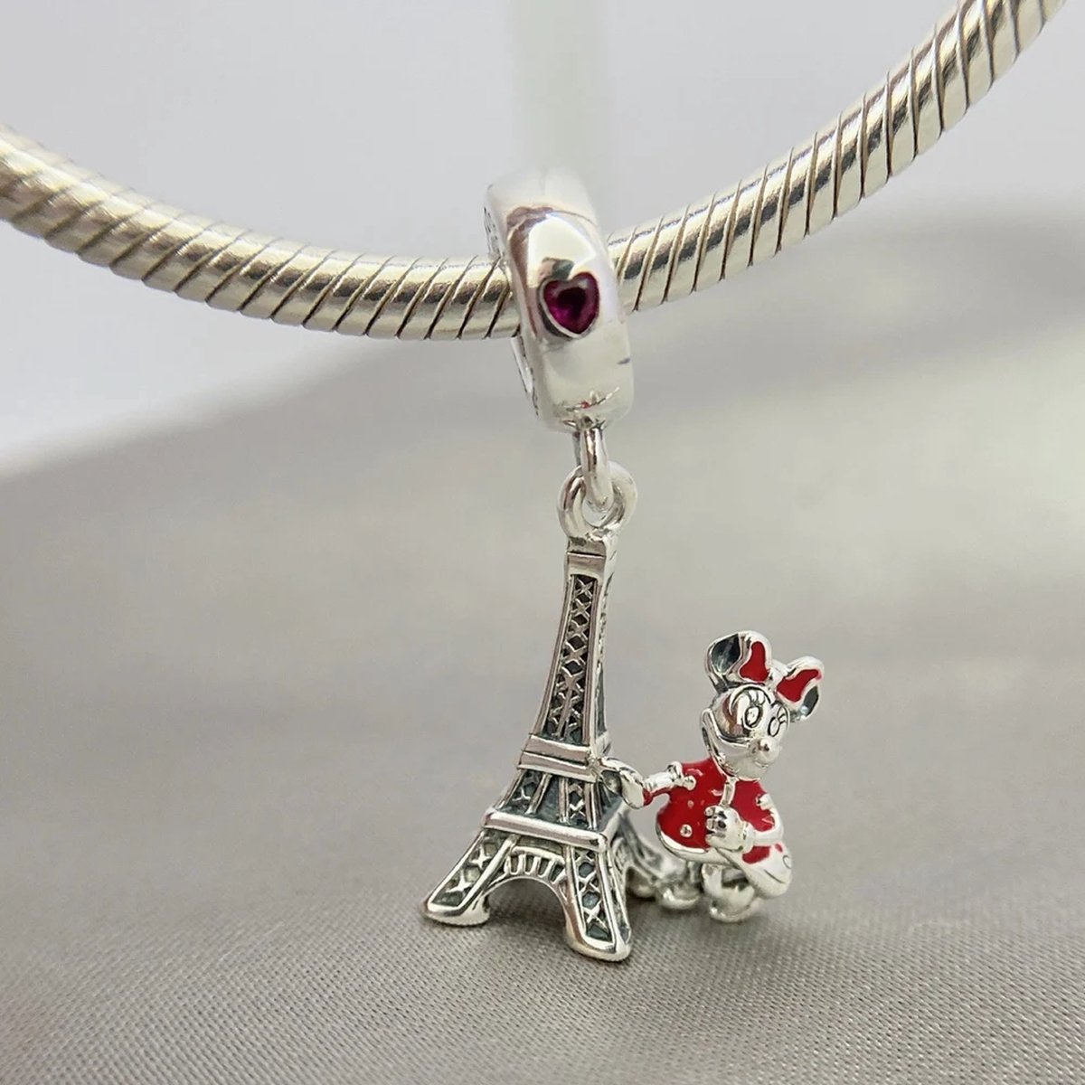 Charme pour Bracelet Pandora | Disney | Charm Pendant Minnie Mouse et Paris  Tour... | bol