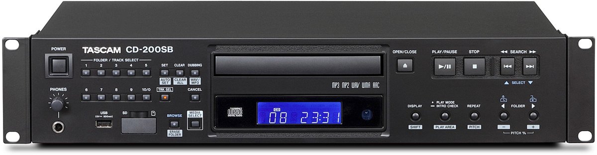 Tascam CD-200SB cd-speler Zwart
