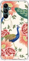Case Anti-shock geschikt voor Samsung Galaxy A14 5G Pink Peacock